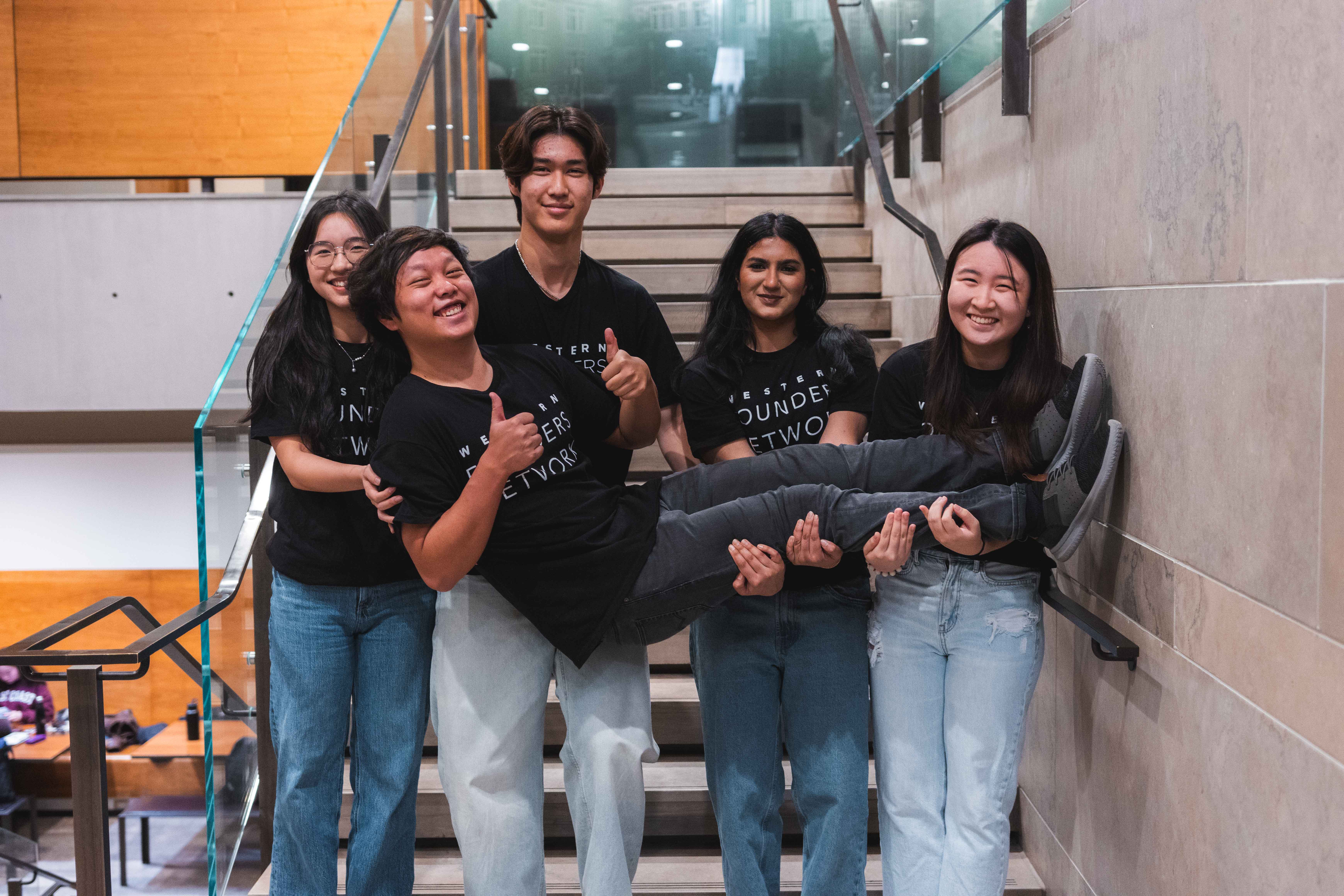 Jasmine Zhu with team members